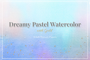 Dreamy Watercolor with Gold
