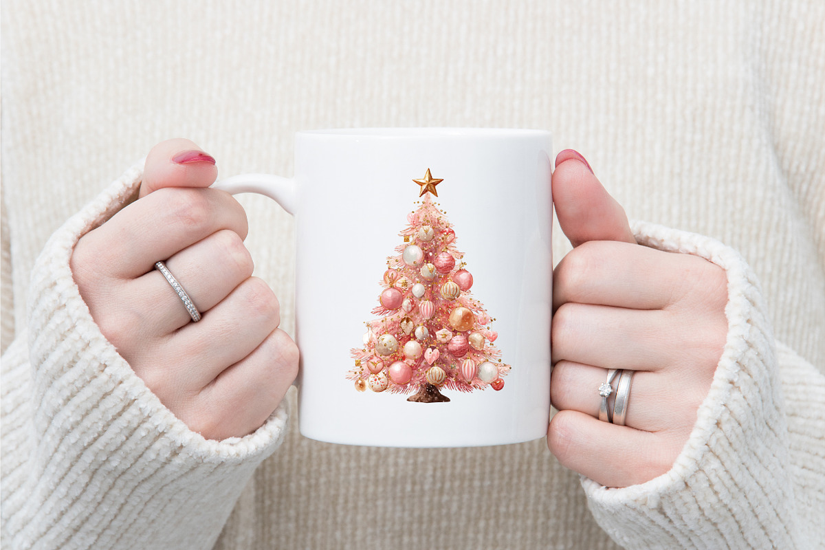 Pink Christmas Sublimation Clipart, a Graphic by designcity5 (Photo 5 of 5)