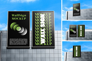 Wall Sign Mockup