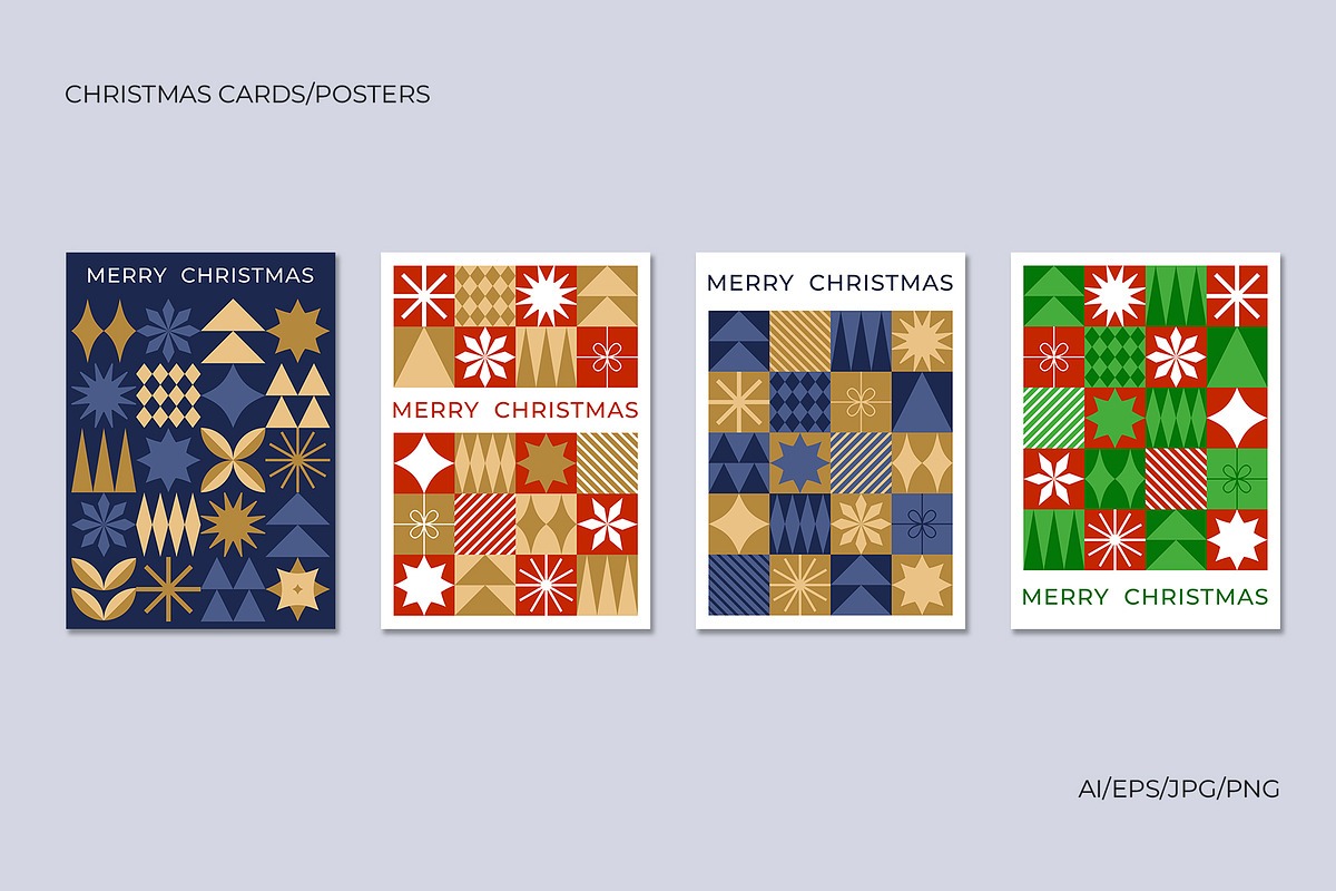 Geometric Christmas collection, a Seasonal Illustration by yarynabo (Photo 4 of 13)