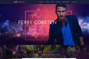 LT Sound Onepage WordPress Theme