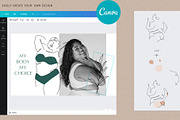 Curvy BODY POSITIVE art Velvet Jade, an Illustration by brialinas (Thumbnail 9 of 13)