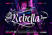 Rebella Typeface, a Blackletter Font by alit design (Thumbnail 1 of 17)