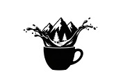 Mountain Coffee Cup Design Bundle, an Illustration by yasushie (Thumbnail 11 of 31)