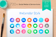 Vector Social Media Icons -ProColour, an Icon by 3Angle (Thumbnail 1 of 3)