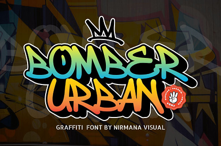 Bomber Urban - Graffiti Font, a Handwritten Font by Nirmana Visual