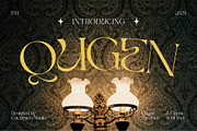 Qugen Luxury Serif Font, a Serif Font by Catalystco Studio (Thumbnail 1 of 7)
