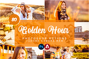 Golden Hour Photoshop Actions, an Action Add-On by DreamColor (Thumbnail 1 of 11)