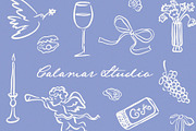 Whimsical Wedding Illustrations SVG, an Illustration by Calamar Studio (Thumbnail 4 of 33)