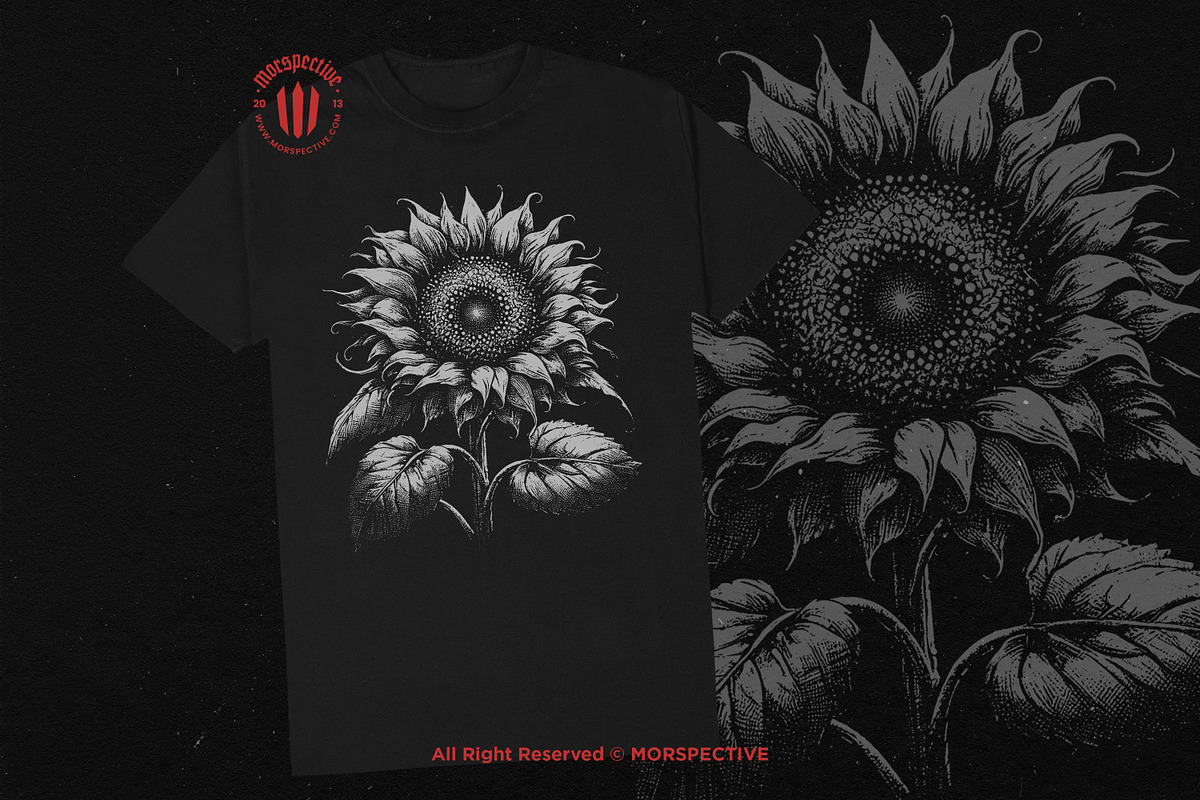 10 Bundle Dark Art Sun Flower, an Illustration by Morspective (Photo 4 of 7)