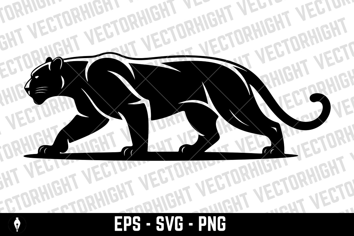 Illustration of a panther, an Animal Illustration by Vectorhight (Photo 3 of 4)