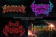 Nervous Beyond | Metal Font, a Blackletter Font by WingBuk (Thumbnail 3 of 12)