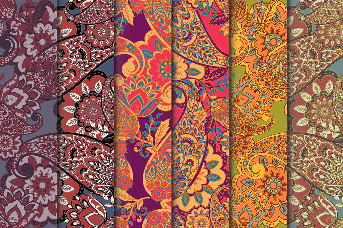 Beautiful paisley seamless pattern, a Pattern Graphic by antalogiya (Photo 1 of 7)