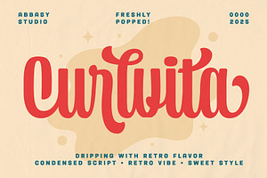 Curlvita – Retro Condensed Script