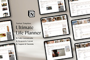 Life Planner Notion Template, an UI Kit Template by The Thrive Society (Thumbnail 1 of 10)