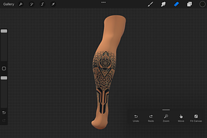 Procreate 3d Model - Left Leg Male