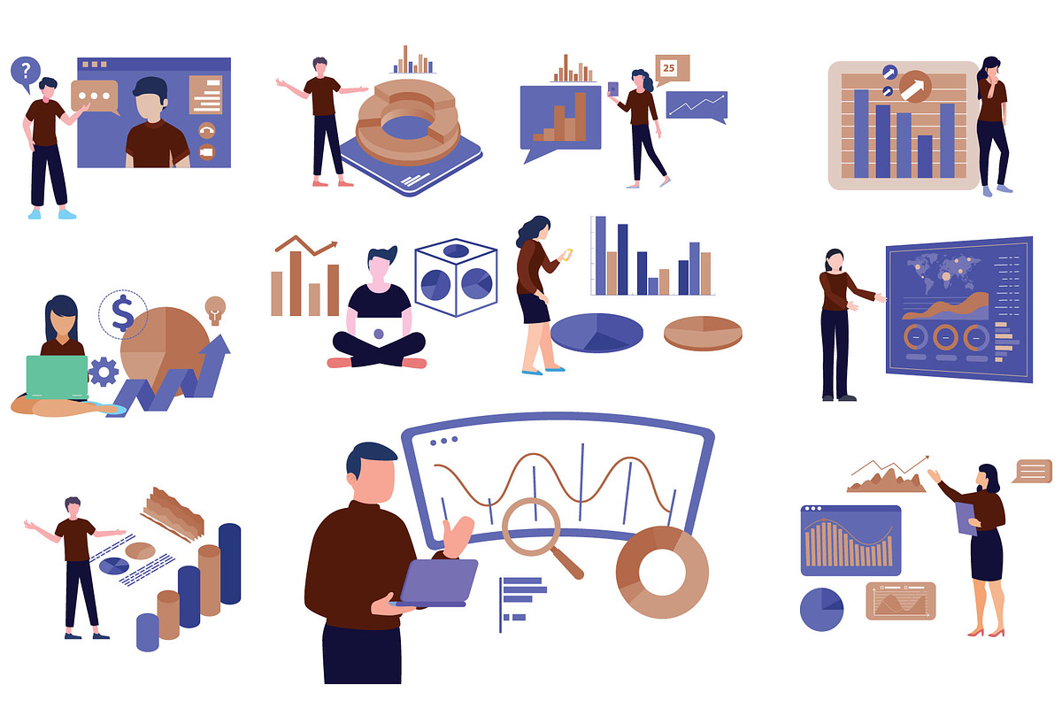 Data Analytics for Creatives, an Illustration by Vector Portal (Photo 5 of 6)