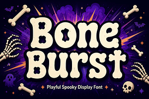 Bone Burst, a Slab Serif Font by Wow Magic
