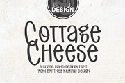 Cottage Cheese | Handwritten Sans, a Sans Serif Font by Brittney Murphy Design (Thumbnail 1 of 2)