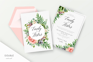 Wedding collection - Tropical, an Invitation Template by Alewiena