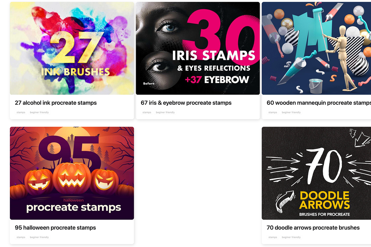 1300 Procreate stamps bundle, a Brush Add-On by Endete & Mazak brushes (Photo 4 of 4)
