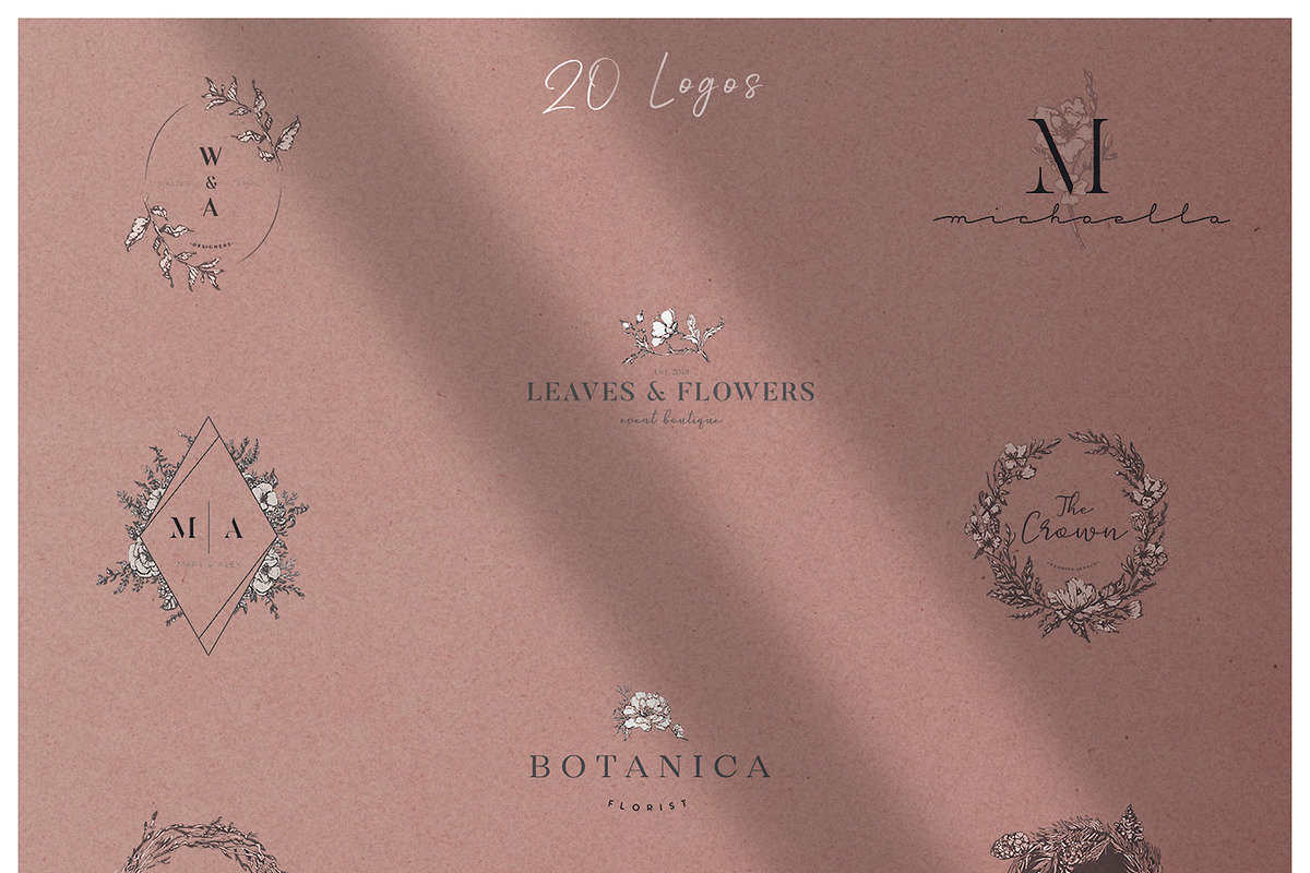 Floral Melody Logos & Illustrations, a Branding & Logo Template by Michael Rayback Design (Photo 3 of 5)