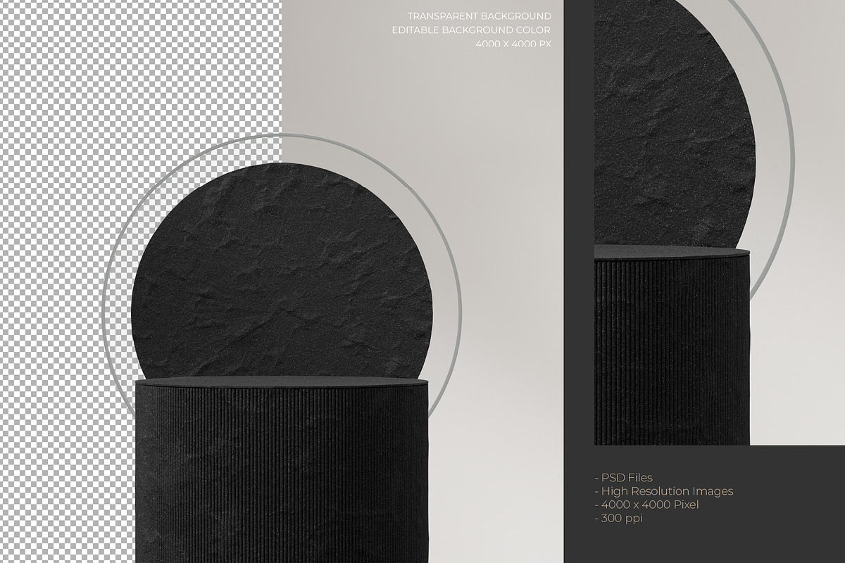 5 Podium with Transparent Background, a Background Graphic by faustudio (Photo 7 of 7)