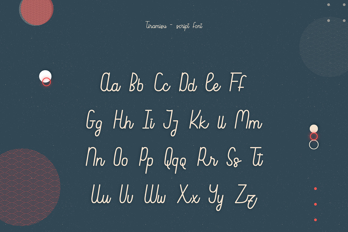 Tiramisu Retro Script Font, a Script Font by infernostudio3 (Photo 8 of 11)