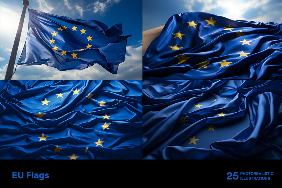 European Union Flags. 25 images, an Object Illustration by Handmadefont (Photo 8 of 10)