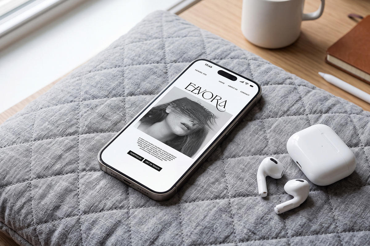 Elvora - iPhone Device Mockup Bundle, an iPhone Mockup by Heinzel Std Mockup (Photo 6 of 14)