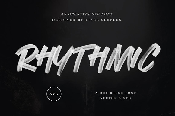 Rhythmic - SVG Font preview 7