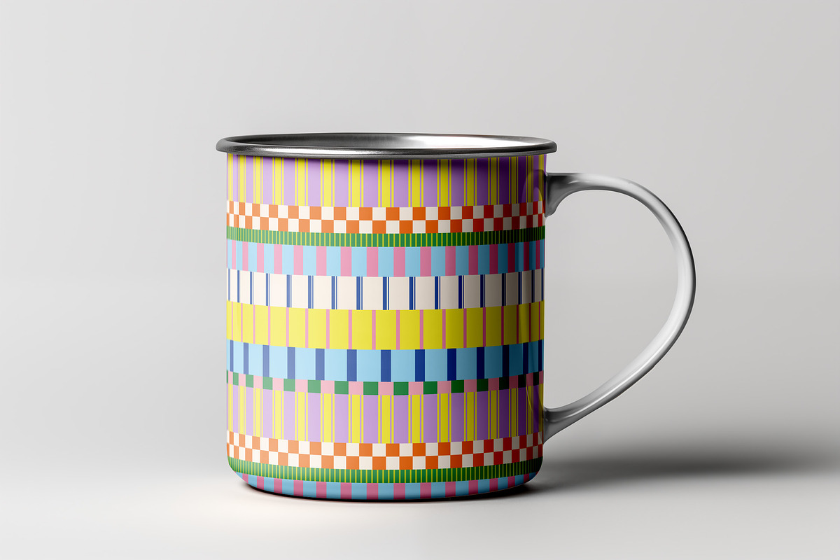 Colorful Stripes Pattern, a Pattern Graphic by Neermana (Photo 3 of 5)