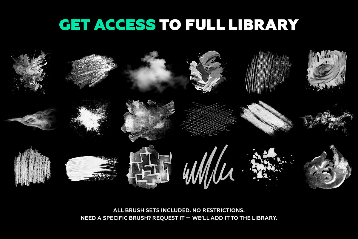 All Brushes Bundle 8000+ (1.0.3), a Brush Add-On by UnicDesign (Photo 6 of 8)