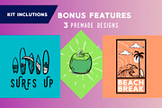 TROPICAL SURF VIBES - Creator Kit, an Icon by Walking_Designs (Thumbnail 17 of 19)