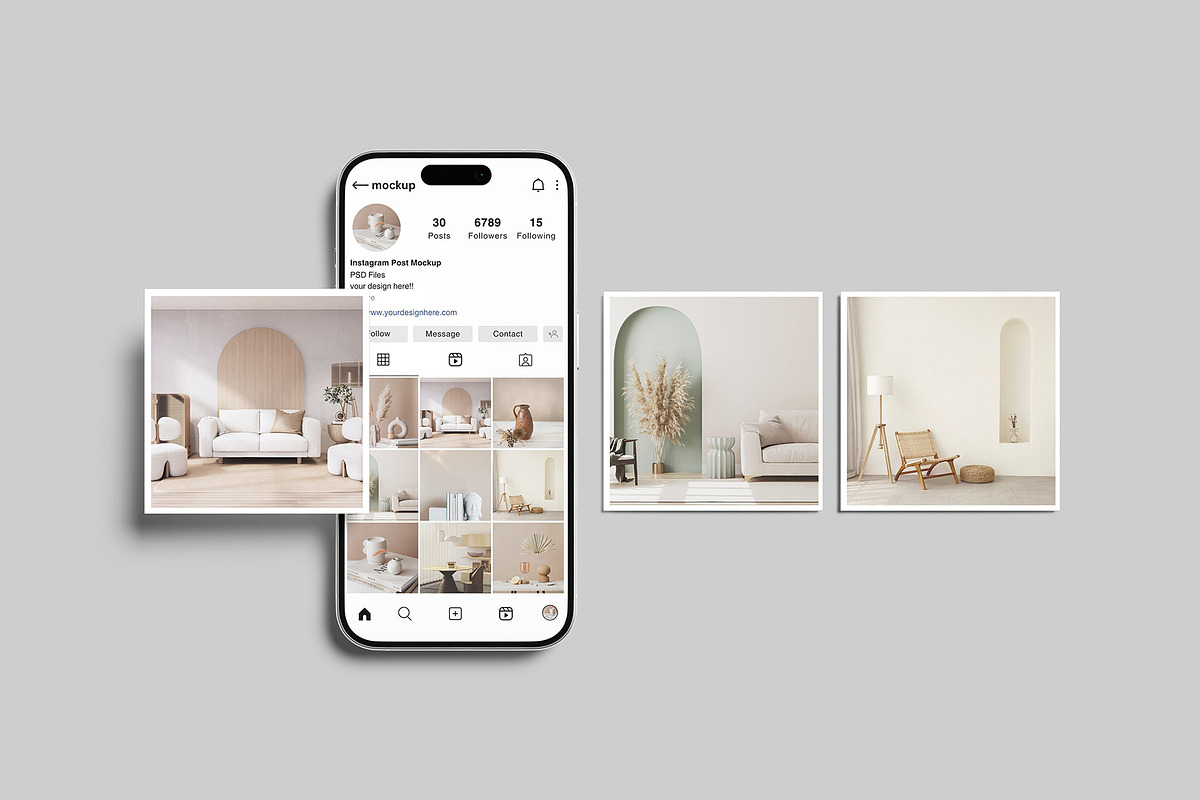 Instagram Post Mockup, a Social Media Template by Graphiculon (Photo 10 of 11)