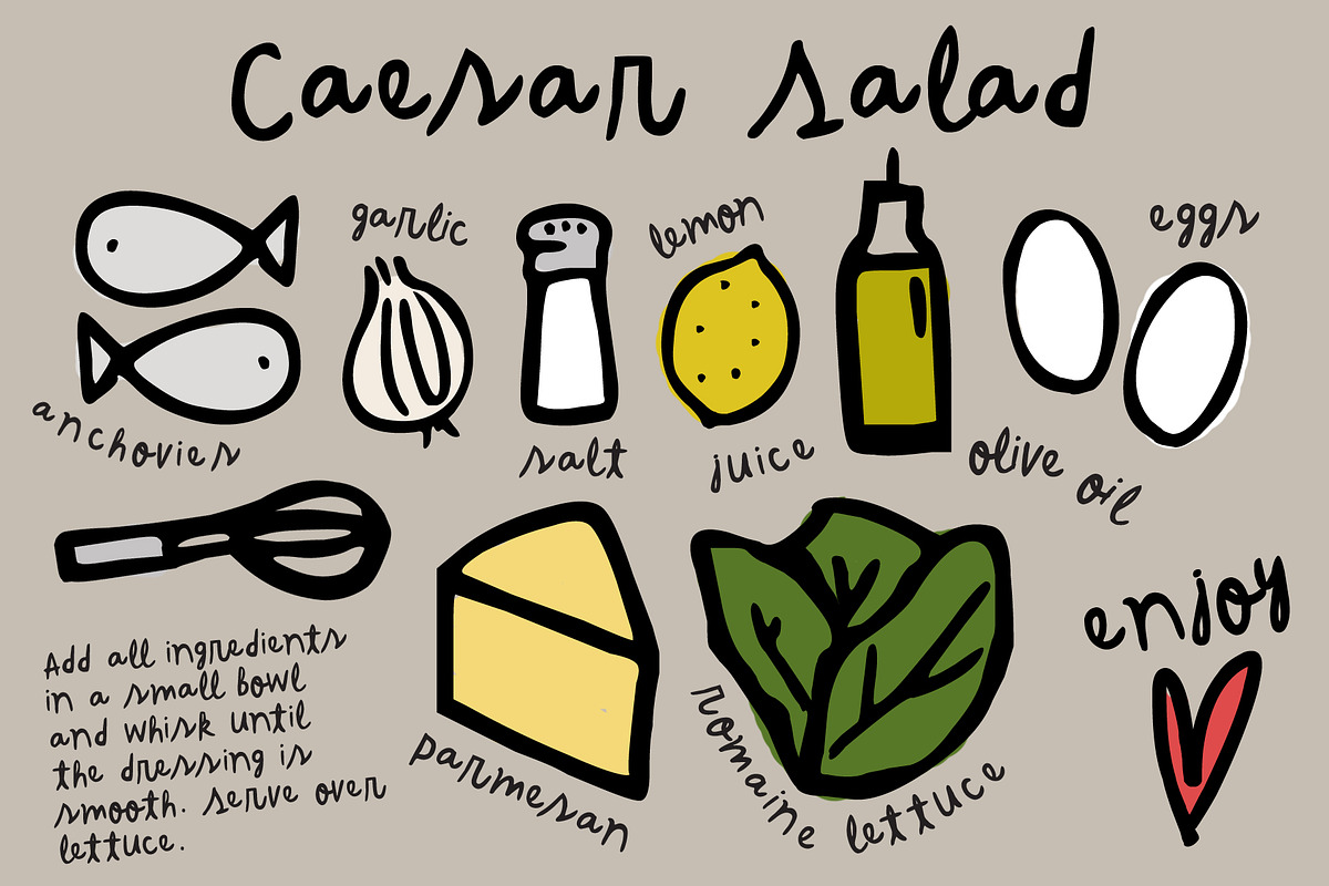 My Recipes Cute Script Font + Graphics preview 4