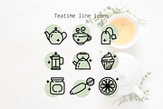 Teatime line icons, an Outline Icon by Lyolya Profitrolya (Thumbnail 1 of 2)