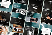 Eye Wear // Fashion Social Media Kit, a Social Media Template by SecondBrain Store (Thumbnail 1 of 9)