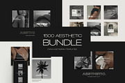 1500 Aesthetic Instagram Templates, a Social Media Template by Instprofi | Studio Estimo (Thumbnail 1 of 60)