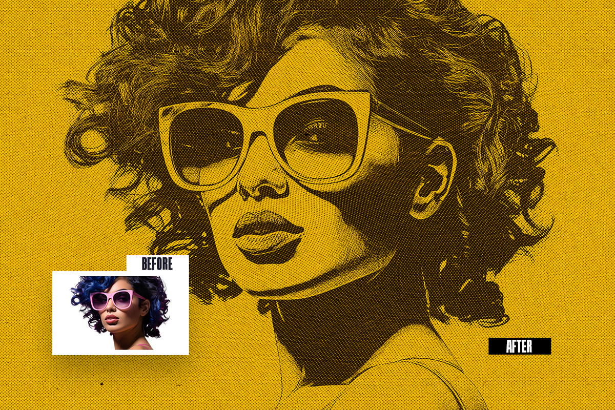Pop Art Photo Effect, a Layer Style Add-On by iDoodle Studio (Photo 2 of 5)