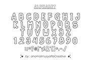 Pipopo Hand - Kids Outline Font, a Handwritten Font by KiddoGlyphs Studio (Thumbnail 4 of 4)