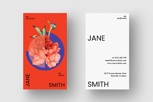 Floral Business Card Template V01A