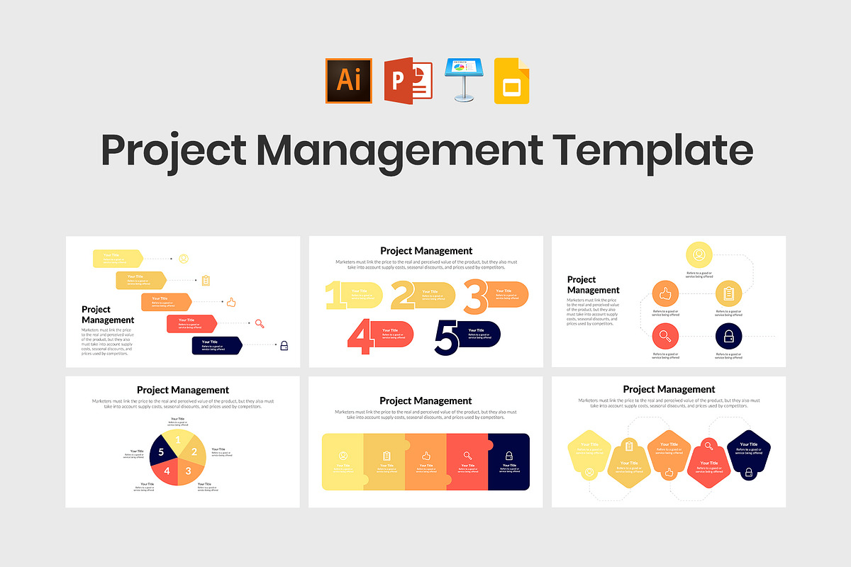 Project Management Diagrams Template, a Presentation Template by slidequest (Photo 1 of 8)