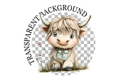 Watercolor Summer Highland Cow Clipa, a Seasonal Illustration by Rose Art (Thumbnail 5 of 6)