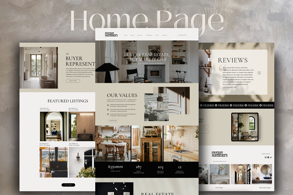 Real Estate Website Showit Template, a Squarespace Template by Warmsoulgallery (Photo 2 of 10)