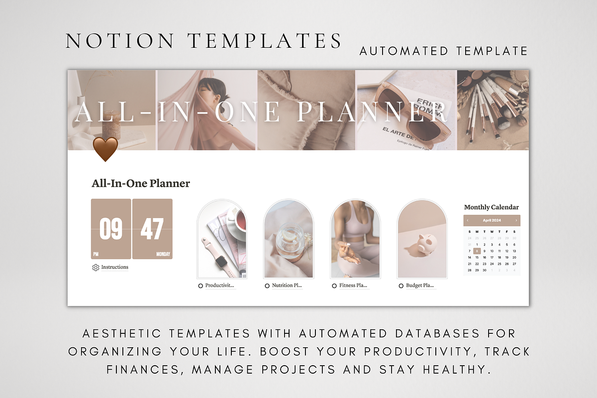 2025 Notion Life Planner Bundle, a Templates & Theme by BRANDcontent (Photo 2 of 9)