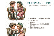 Romance Time Clipart JPG, a Person Illustration by Memories By Lea (Thumbnail 2 of 20)