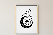 50 Crescent Moon with Stars, an Empty State Illustration by Amazin_art (Thumbnail 20 of 47)