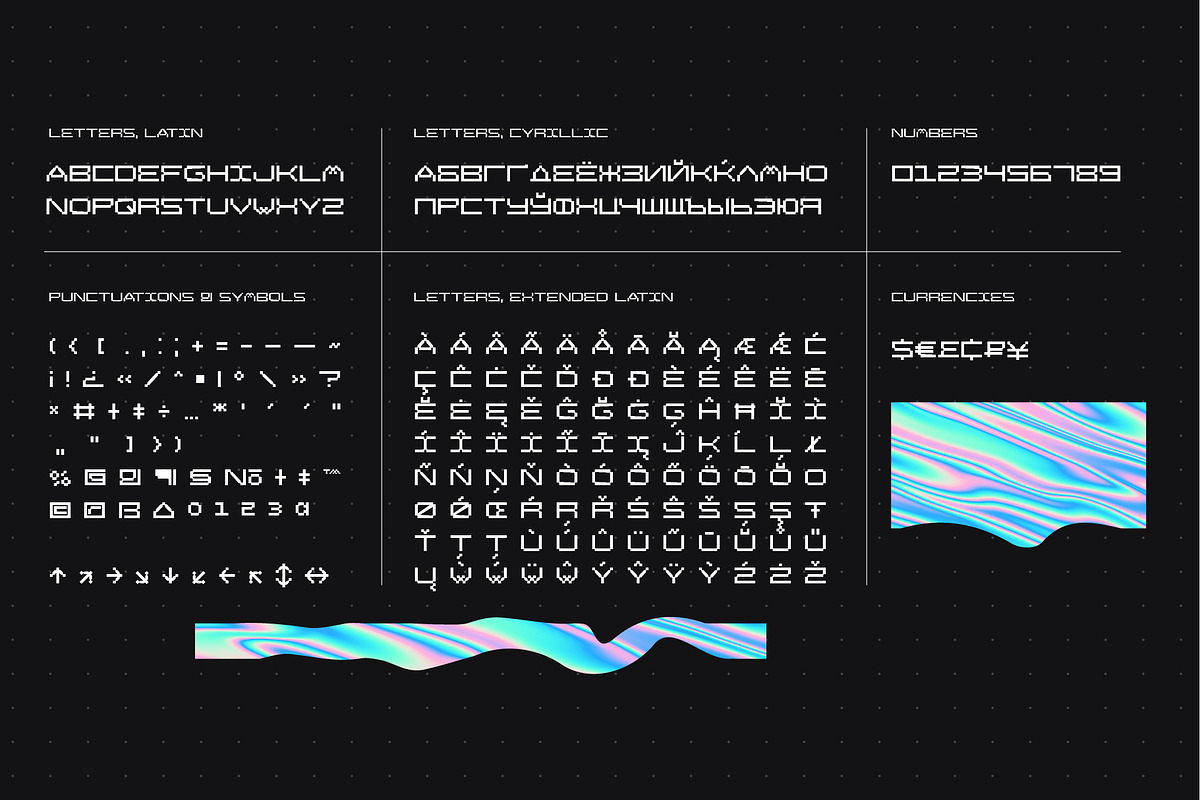SK Cuber — Extended Monospaced Font, a Font by Shriftovik Type Foundry (Photo 3 of 11)
