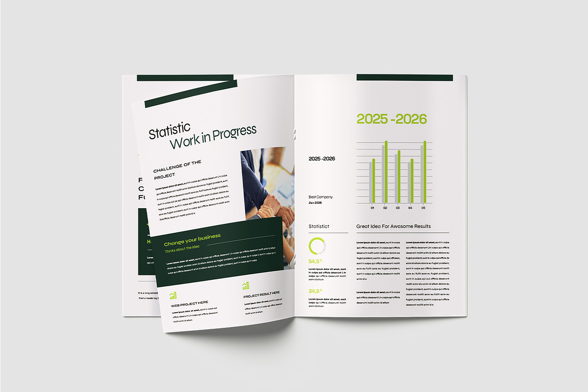 Project Annual Report Template, a Brochure Template by TMint Play (Photo 7 of 8)